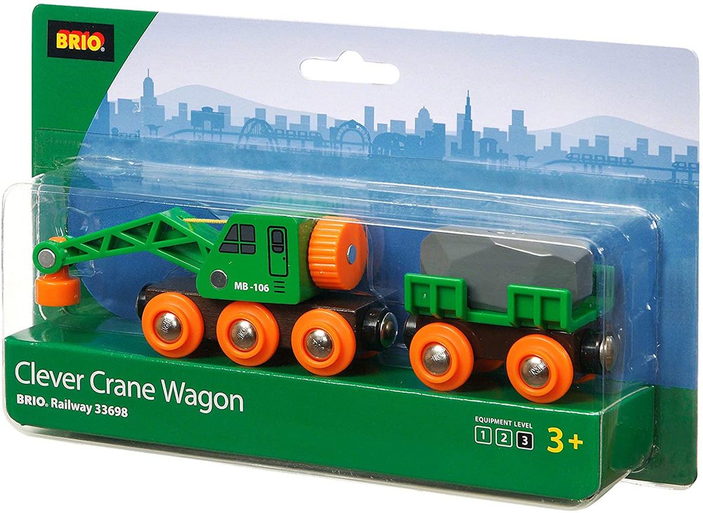 BRIO Clever Crane Wagon