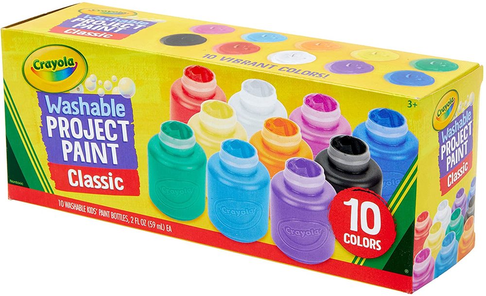 Crayola Washable Kids Paint, 10 Classic Colors