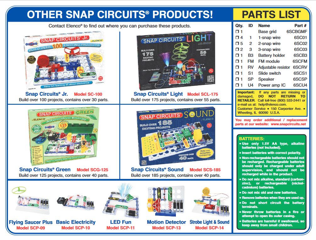 FM Radio Snap Circuits
