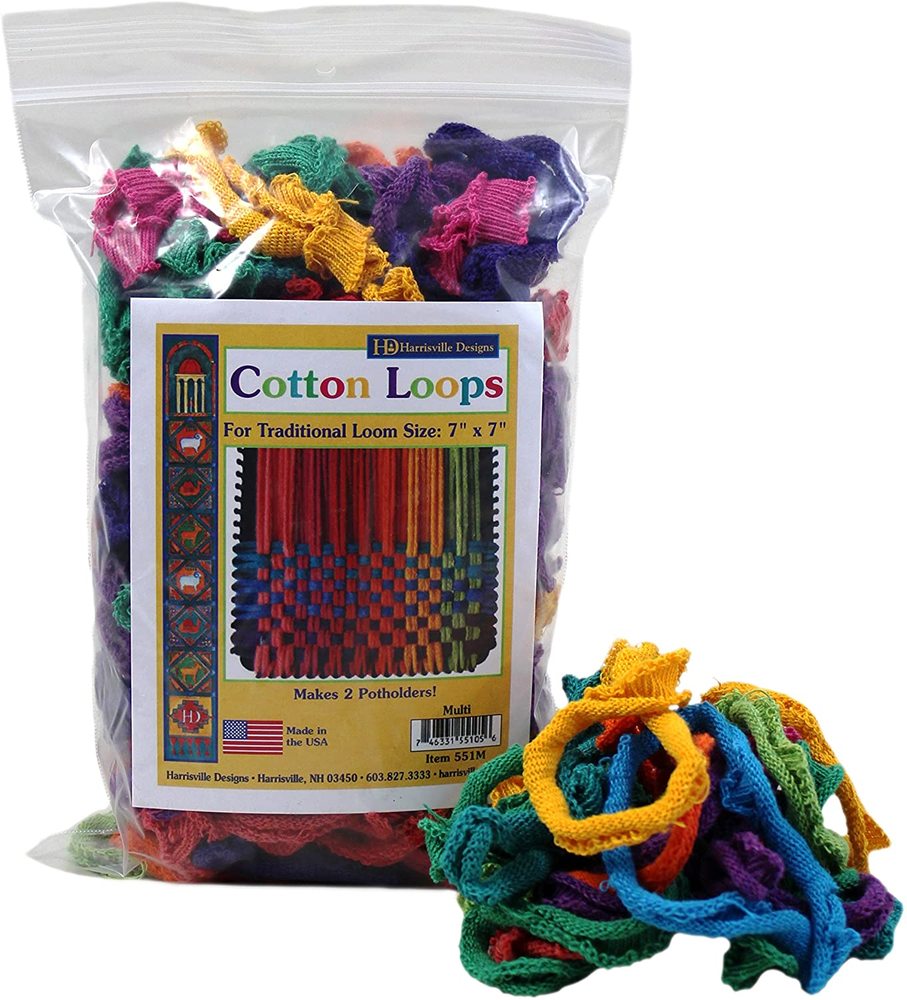 Smalll Bag Cotton Loops, Multi Colored