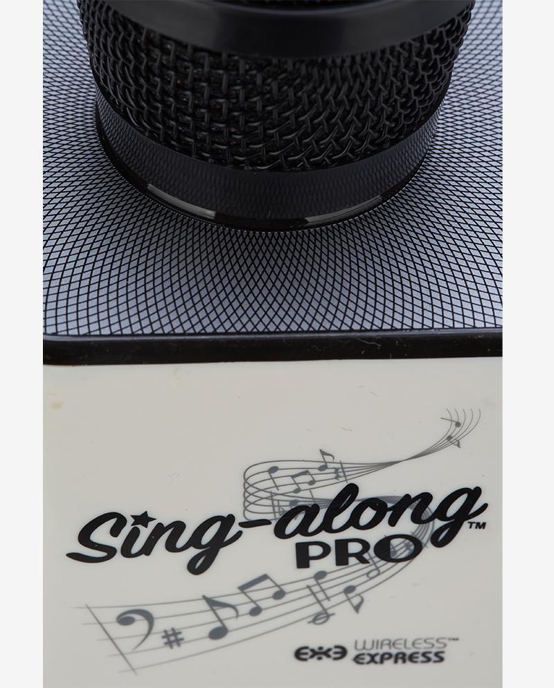 Sing-along PRO Black Karaoke Microphone & Bluetooth Speaker
