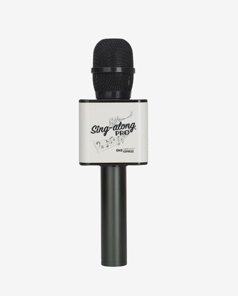 Sing-along PRO Black Karaoke Microphone & Bluetooth Speaker