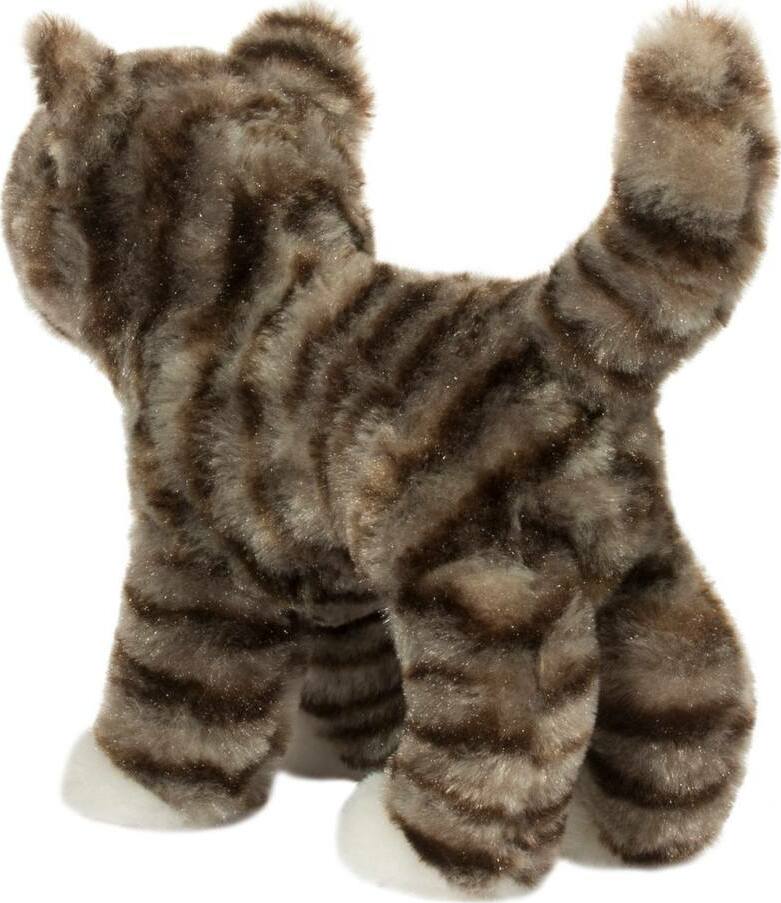 Zigby Gray Stripe Cat 8"