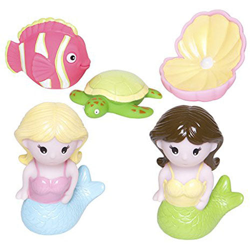 Mermaid Party Bath Squirties Elegant Baby 5 Piece