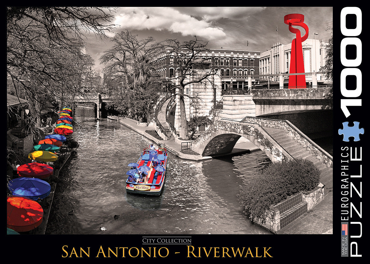 City Photography 1000pc Puzzle San Antonio Riverwalk