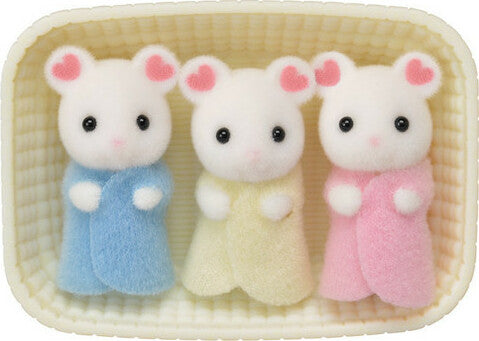 Marshmallow Mouse Triplets Calico Critters