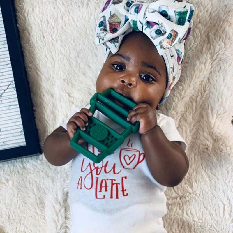 Latte Silicone Teether