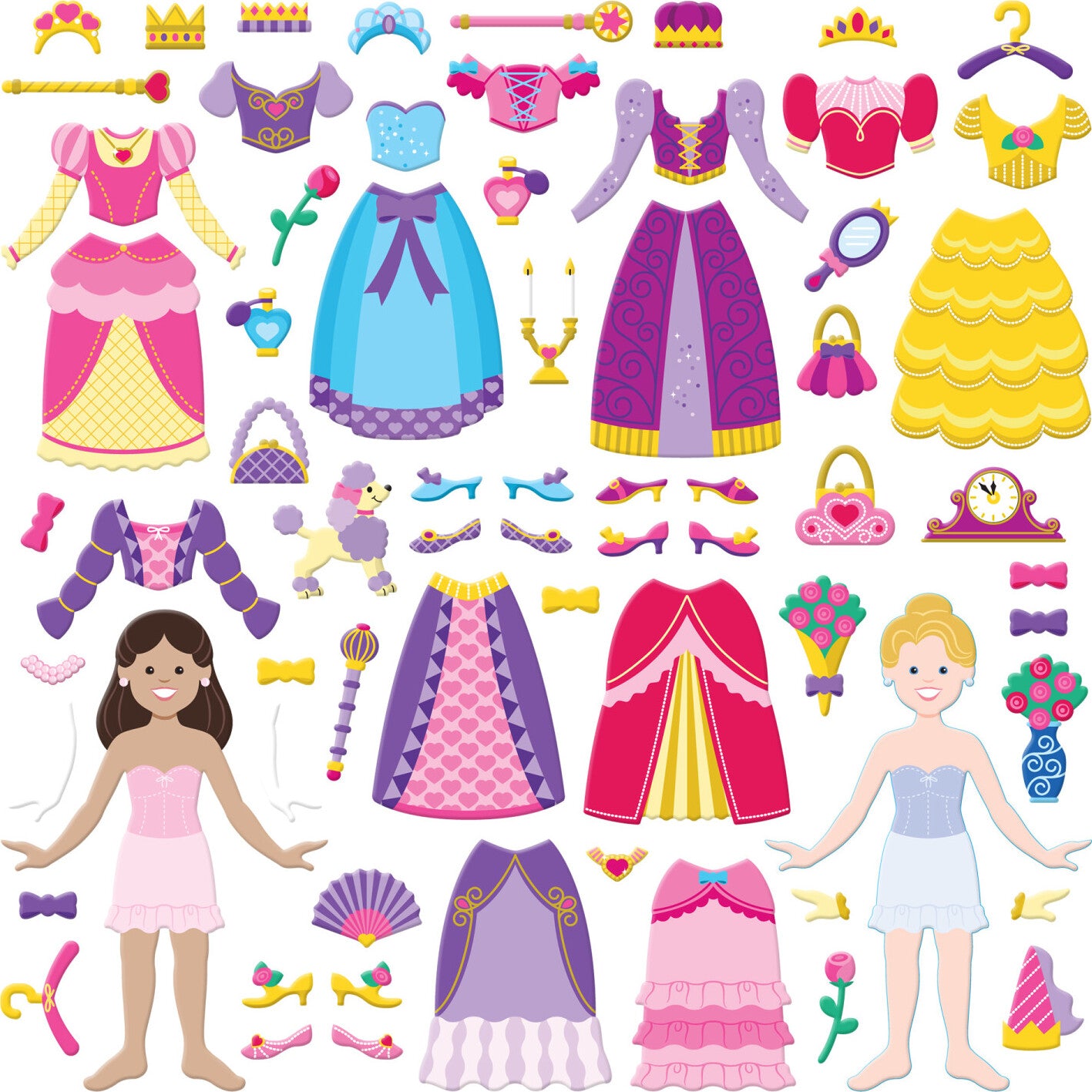 Puffy Sticker Play Set - Princess