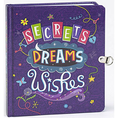 Secrets, Dreams and Wishes Glow in the Dark Lock and Key Diary