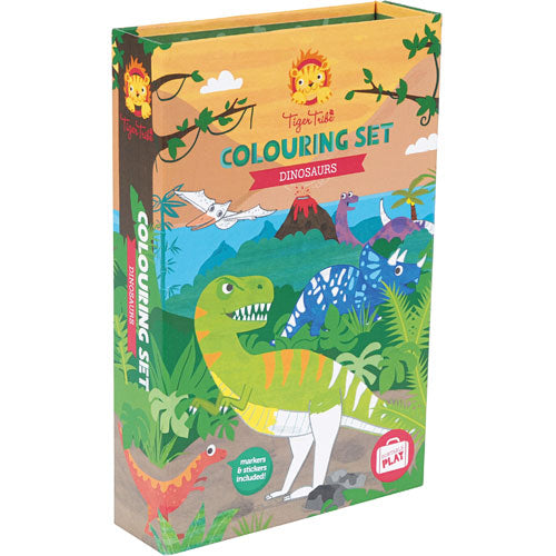 Dinosaur Coloring Set Tiger Tribe