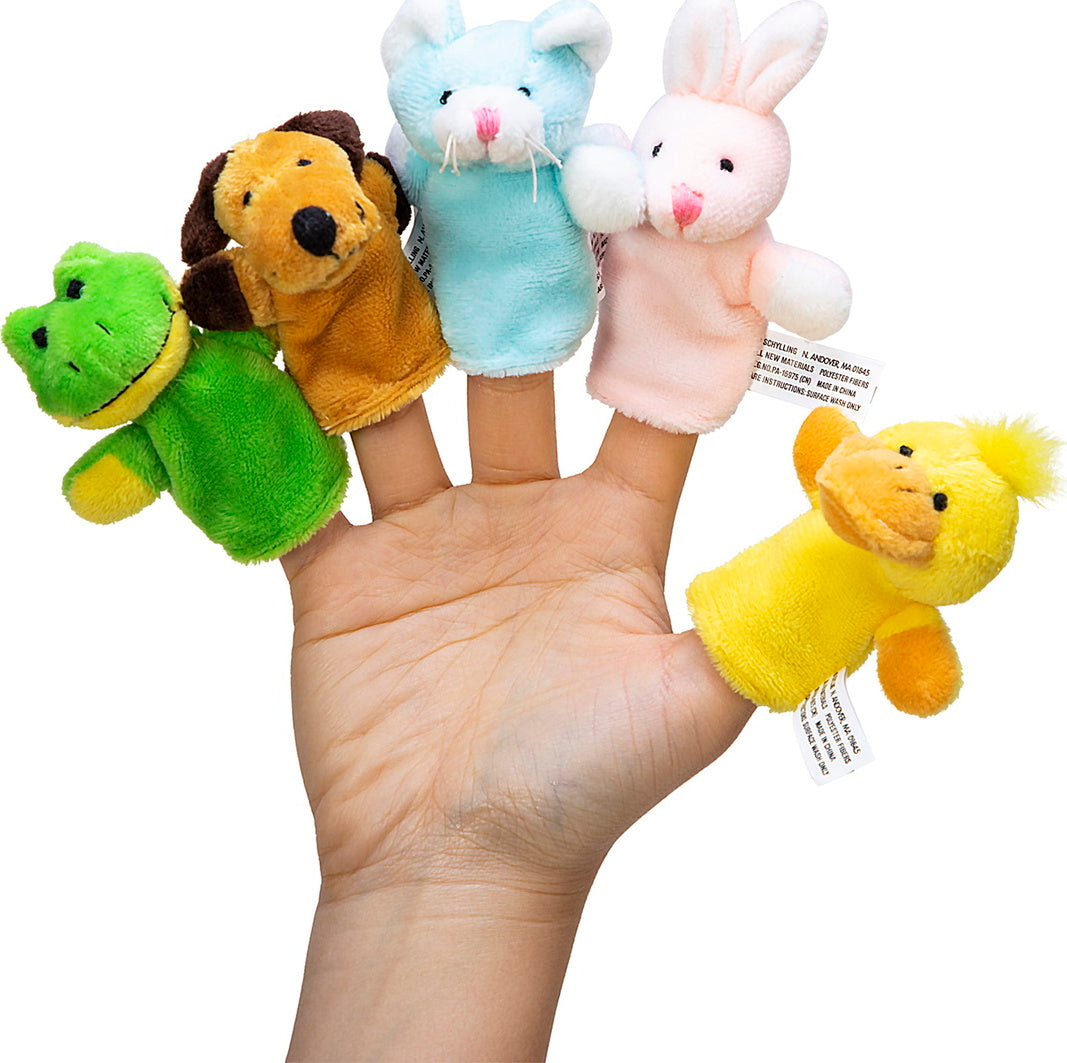 Plush Finger Puppets (Assorted Animals)