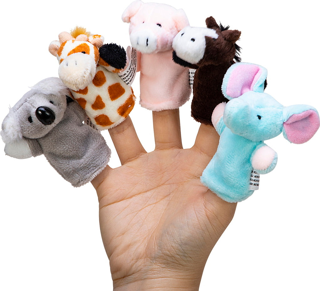 Plush Finger Puppets (Assorted Animals)
