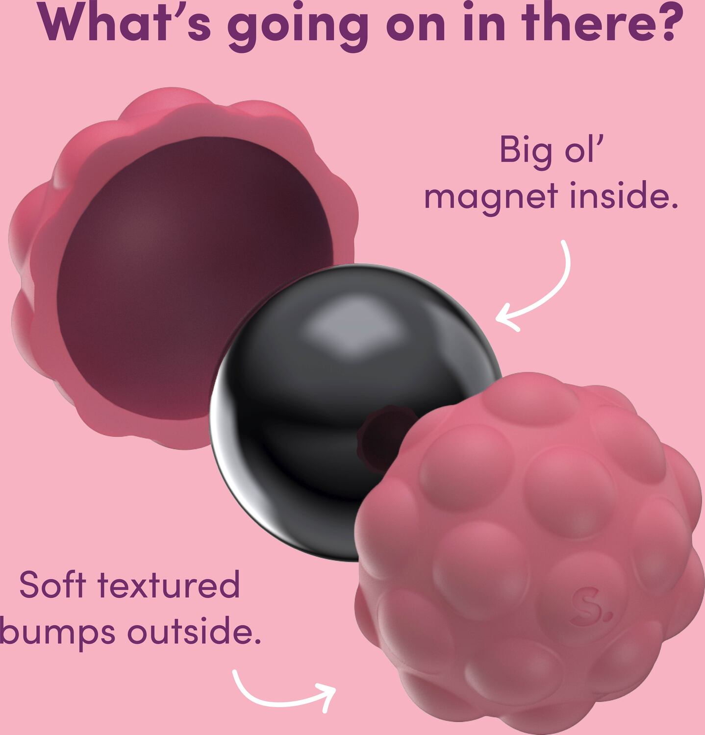 Odds Silicone Fidget Magnets Purple Bumps