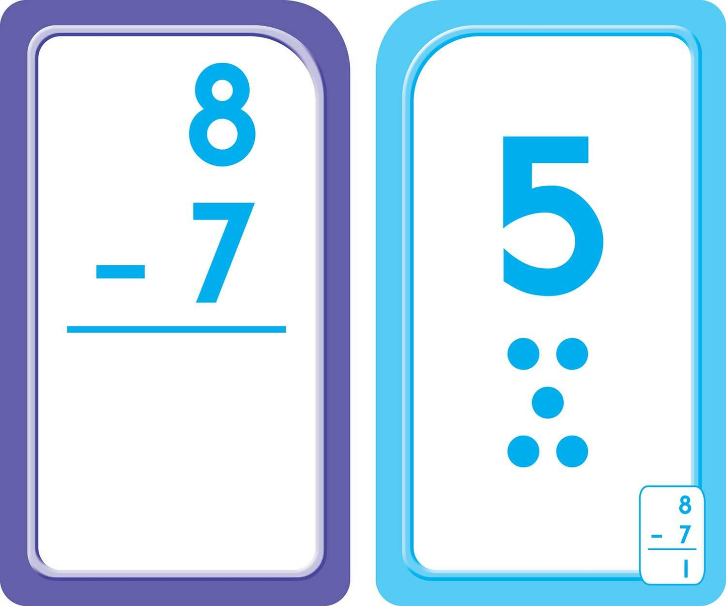 Subtraction 0-12 Flash Cards