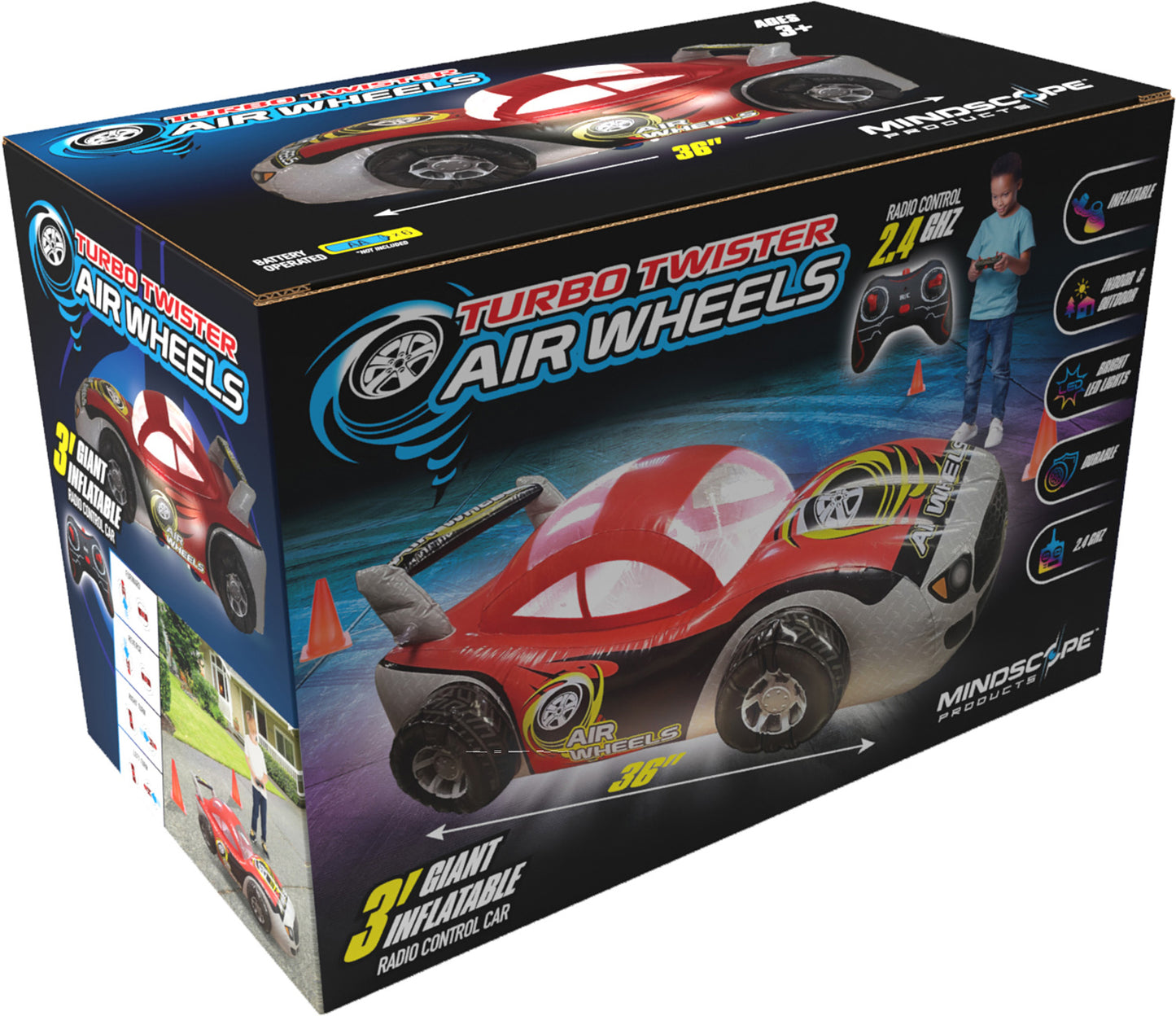 Turbo Twister Air Wheels Inflatable 36" RC Car