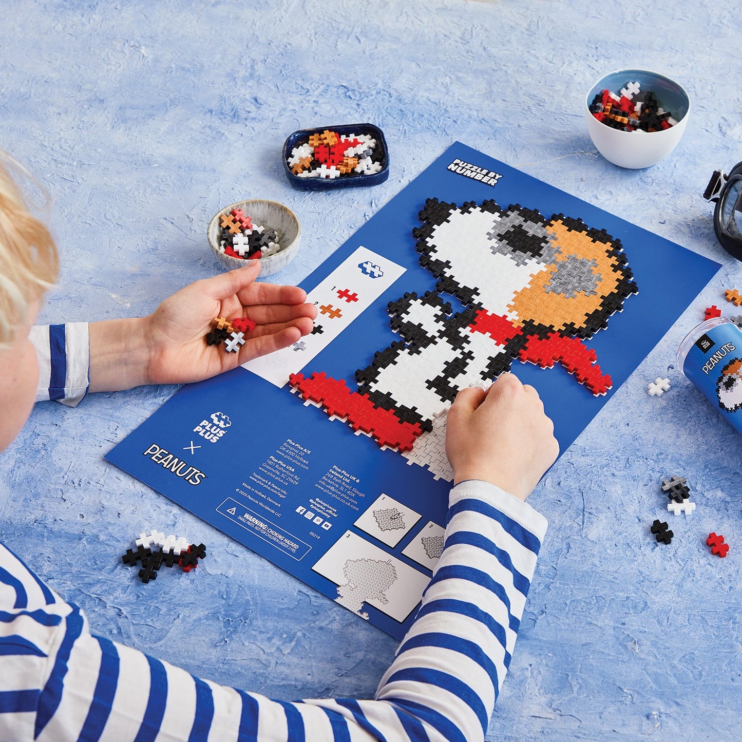 Plus-Plus Peanuts Puzzle By Number Tube