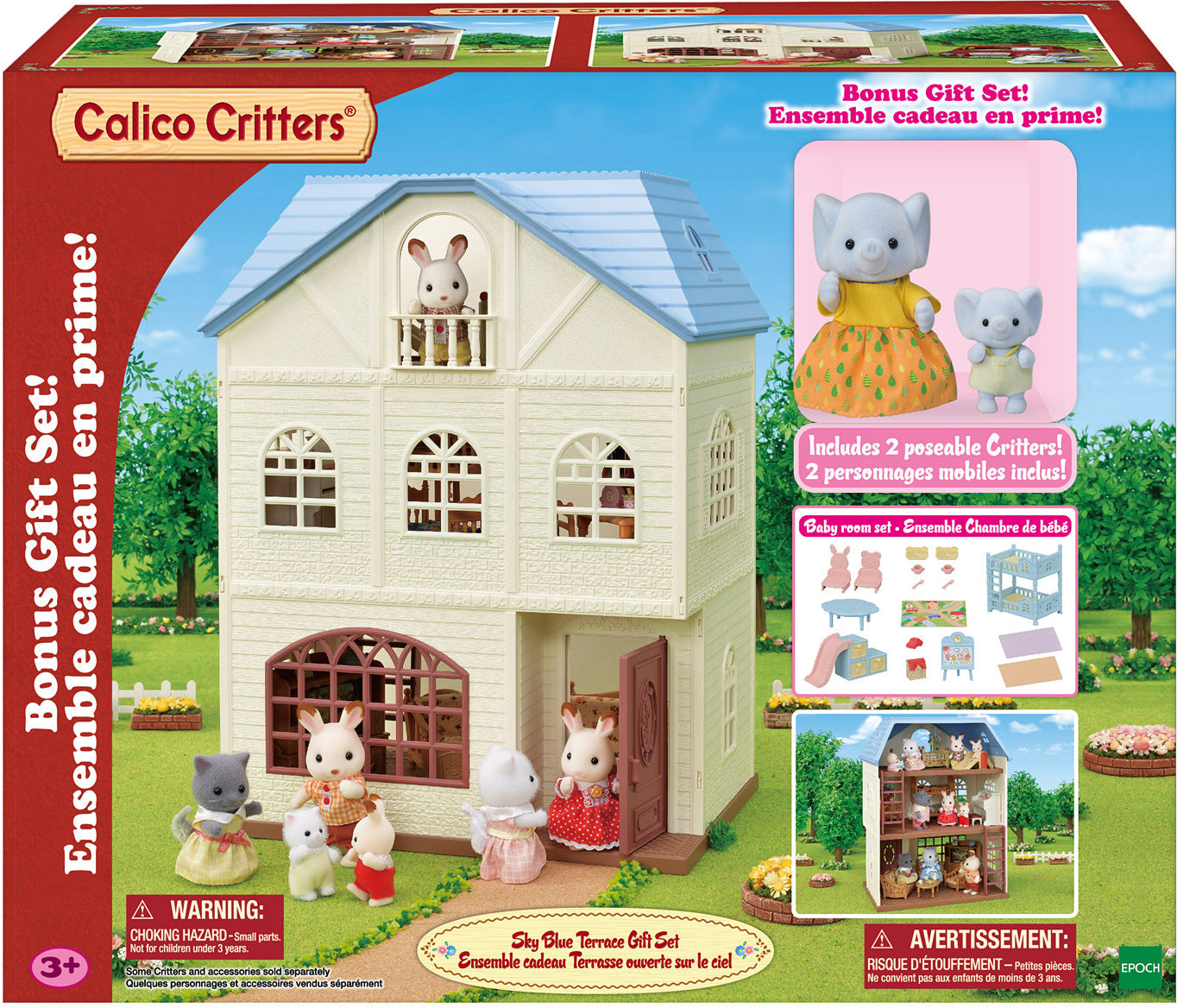 Calico Critters Sky Blue Terrace Gift Set