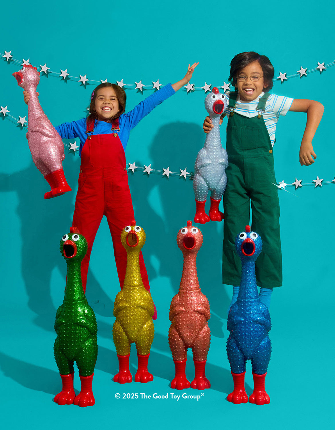 Giant Sparkle Rubber Chicken