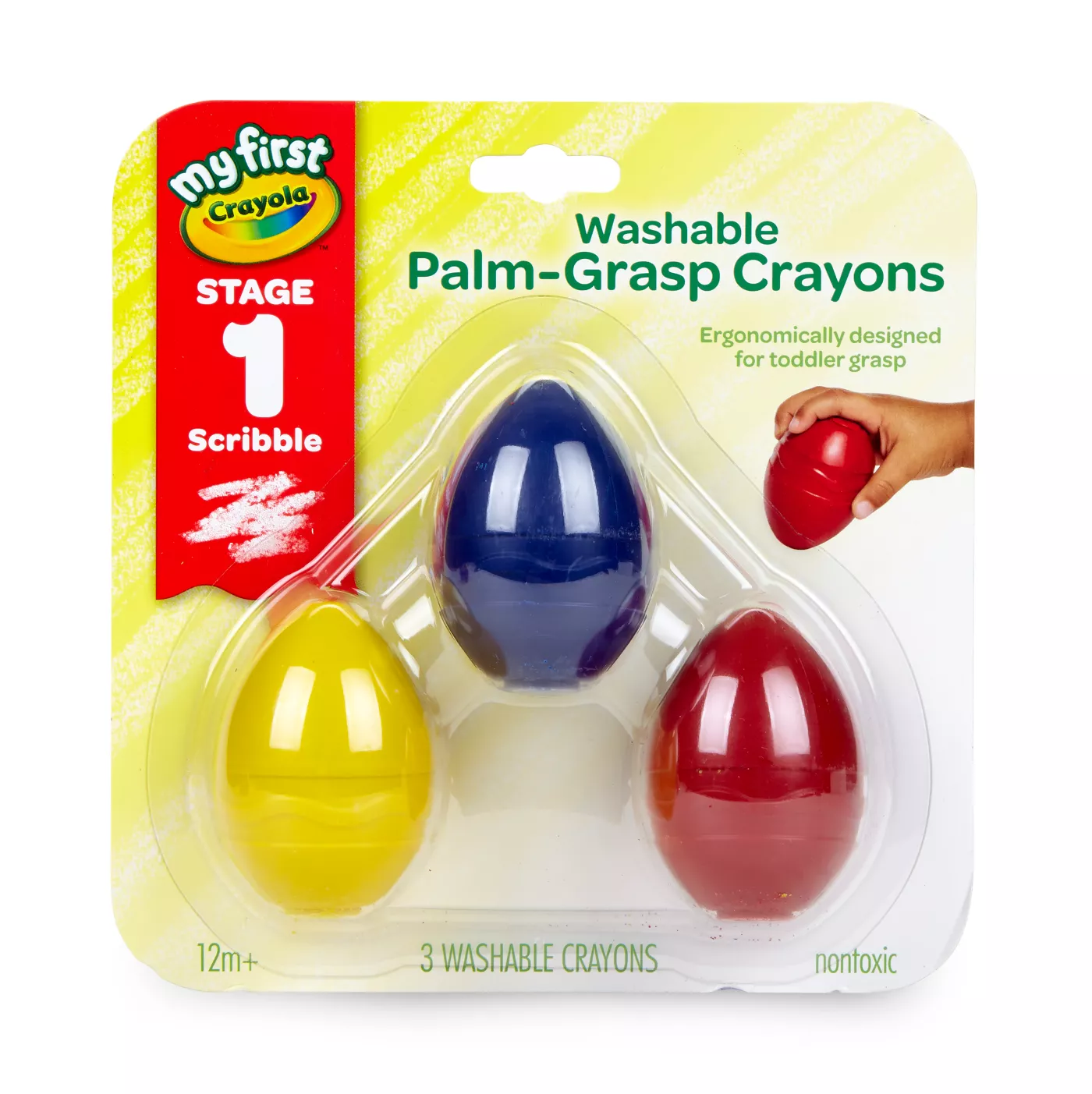 6 Ct. My First Crayola Washable Egg Crayons - Cheeky Monkey Toys