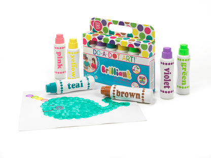 Dot-Art Markers 6-pk Brilliant [Washable]