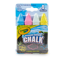 Washable Sidewalk Chalk 4ct
