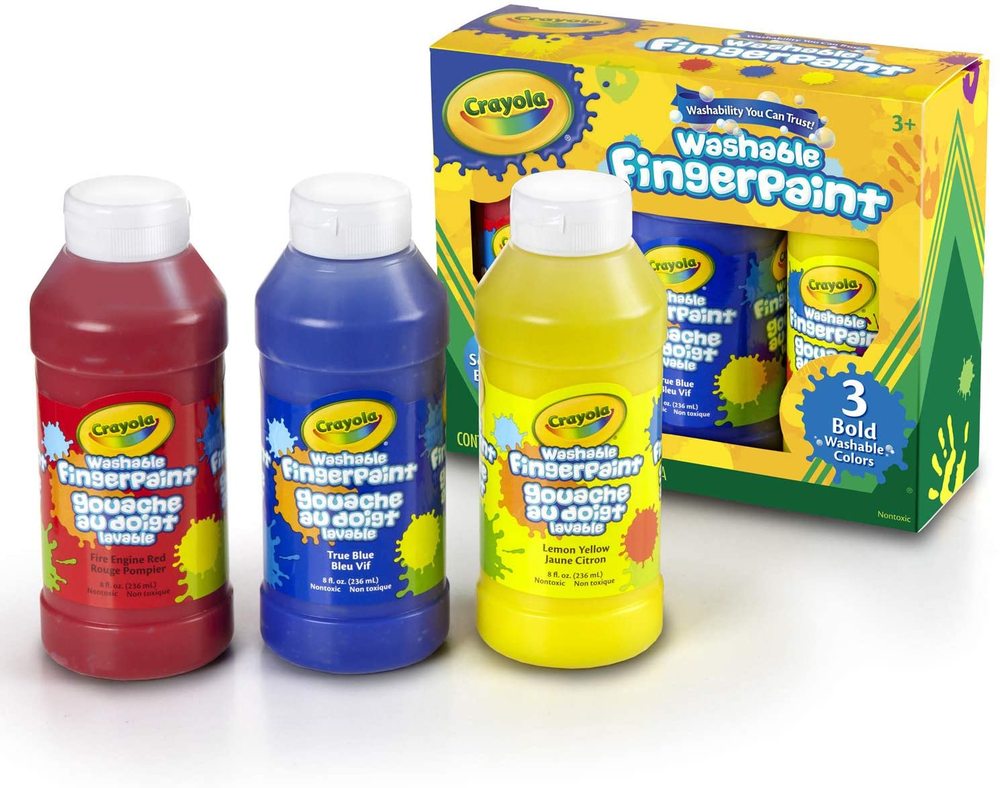 Washable Finger Paint Primary Colors, 3ct
