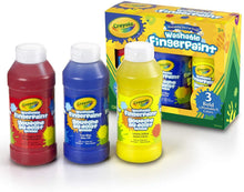 Washable Finger Paint Primary Colors, 3ct