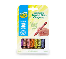 My First Washable Tripod Crayons 8ct