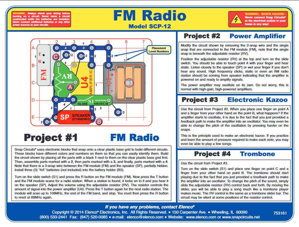FM Radio Snap Circuits