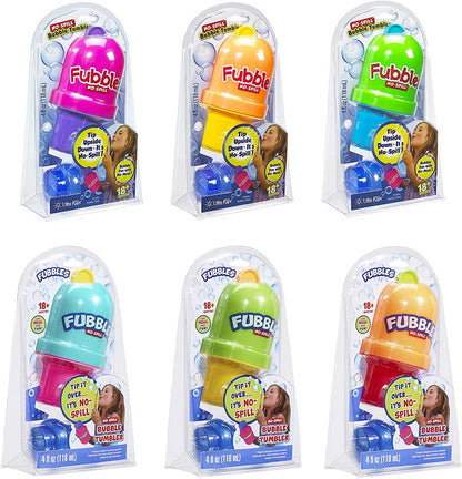 Fubbles No-Spill Bubble Tumbler (Assorted Colors)