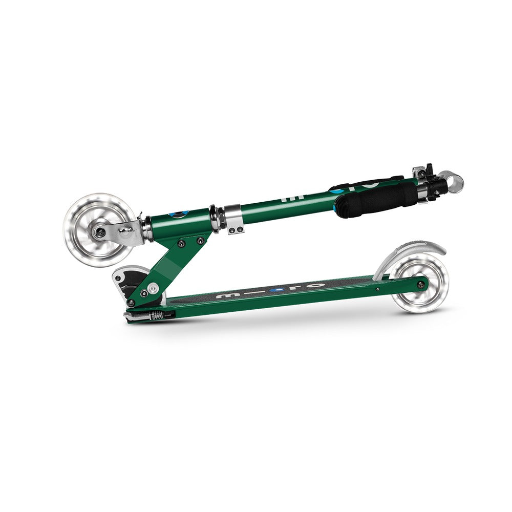 Sprite Forest Green LED 2 Wheel Scooter