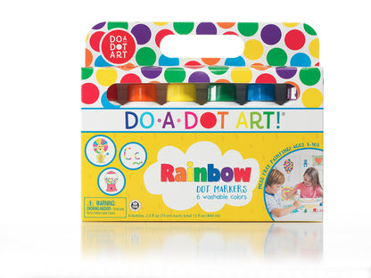 Dot-Art Markers 6-pk Rainbow [Washable]