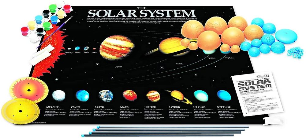 3D Glow Solar System Model Kit