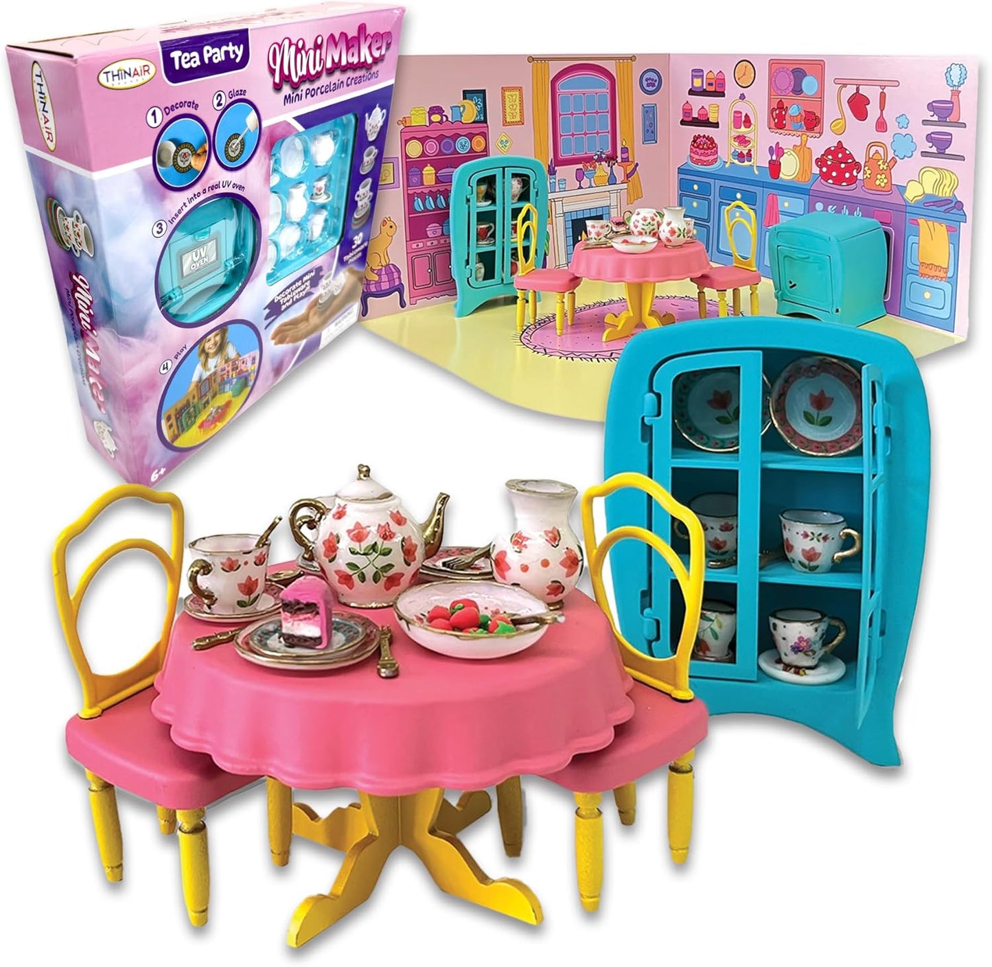 Tea Time Party Mini Maker - Paint Your Own Mini Ceramics