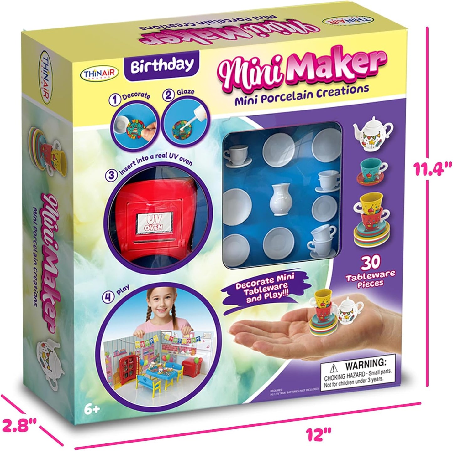 Birthday Party Mini Maker - Paint Your Own Mini Ceramics