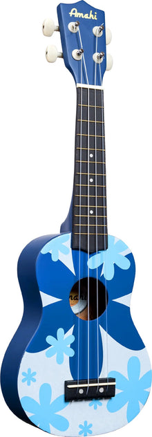 Blue Flower Soprano Ukulele