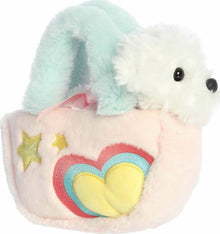 Fancy Pals - 7.5" Pastel Heart w/ Bichon Puppy