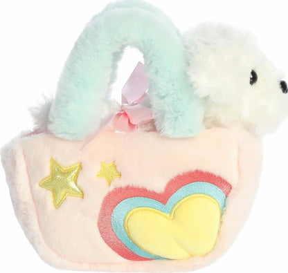 Fancy Pals - 7.5" Pastel Heart w/ Bichon Puppy