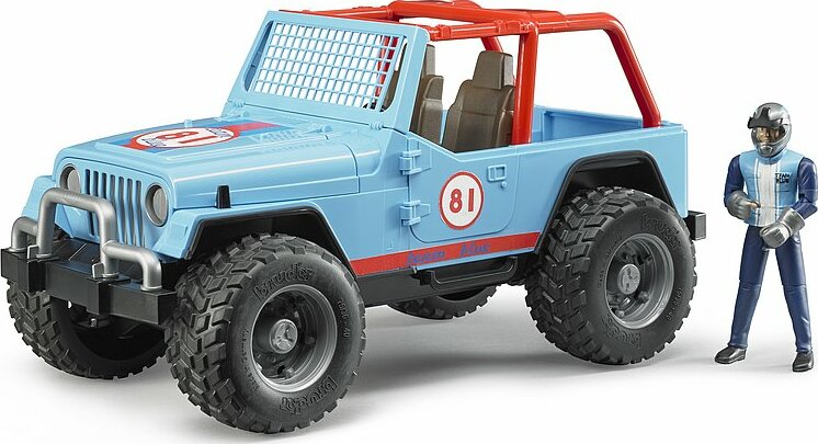 Jeep Cross Country racer blue with driver