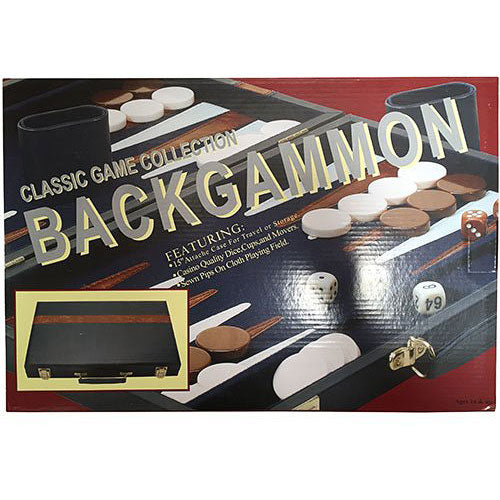 15" Vinyl Backgammon Set Board Game