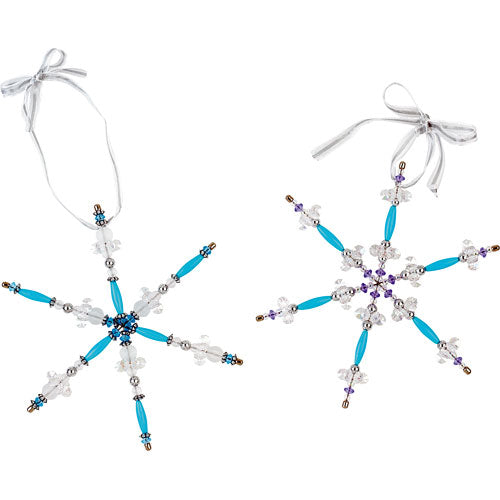 Beaded Snowflake Ornaments