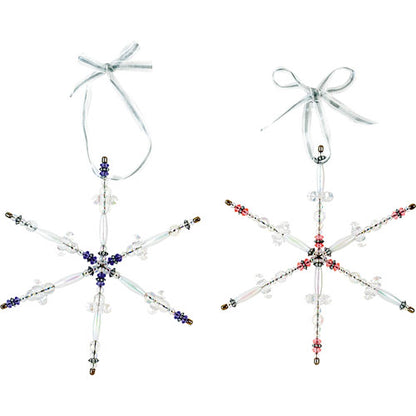 Beaded Snowflake Ornaments