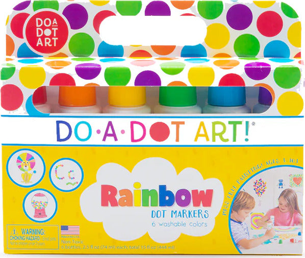 Dot-Art Markers 6-pk Rainbow [Washable]