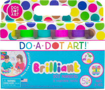 Dot-Art Markers 6-pk Brilliant [Washable]