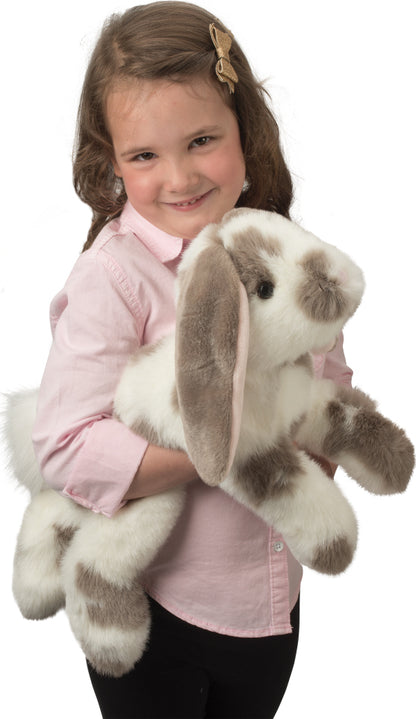 Ramsey Gray Spotted Bunny 18"