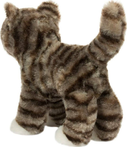 Zigby Gray Stripe Cat 8"