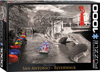 City Photography 1000pc Puzzle San Antonio Riverwalk