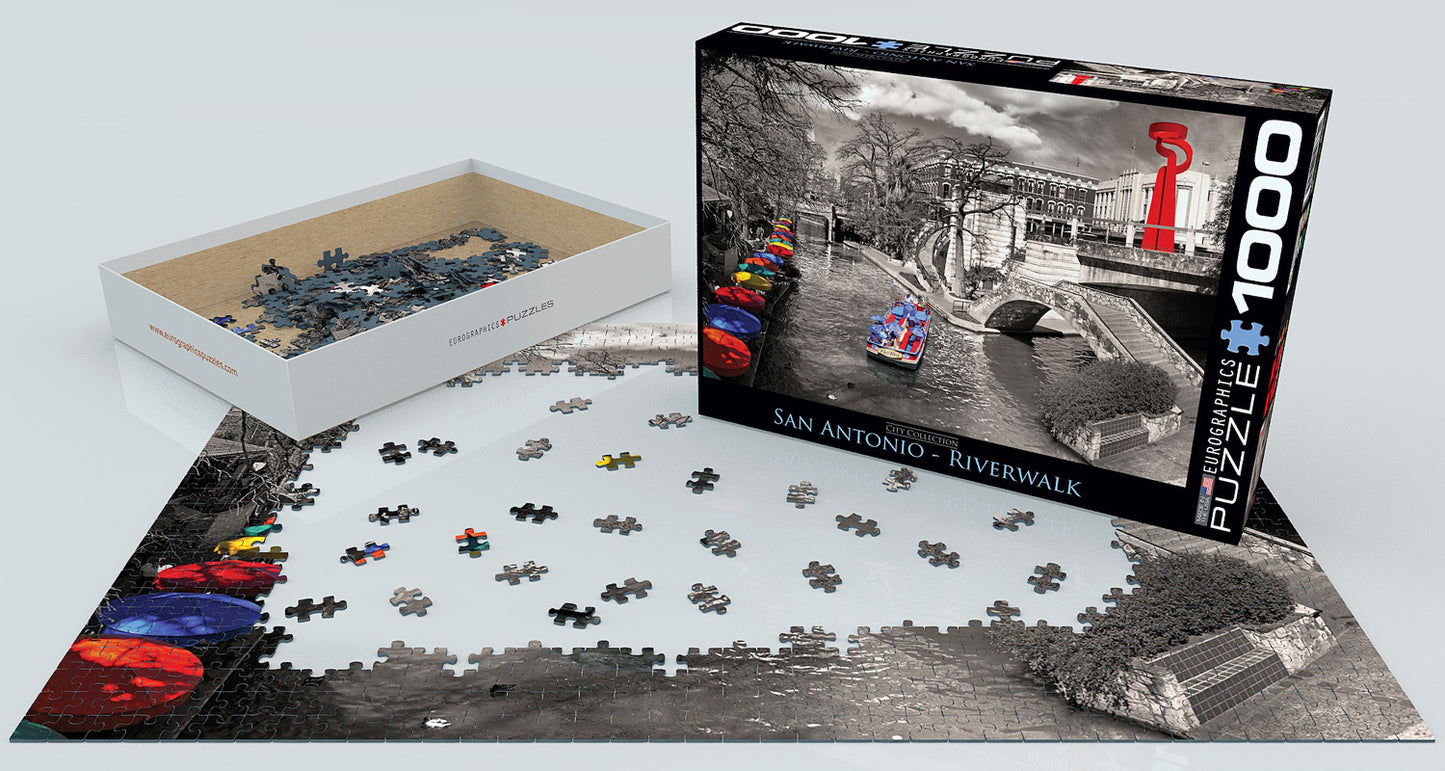 City Photography 1000pc Puzzle San Antonio Riverwalk