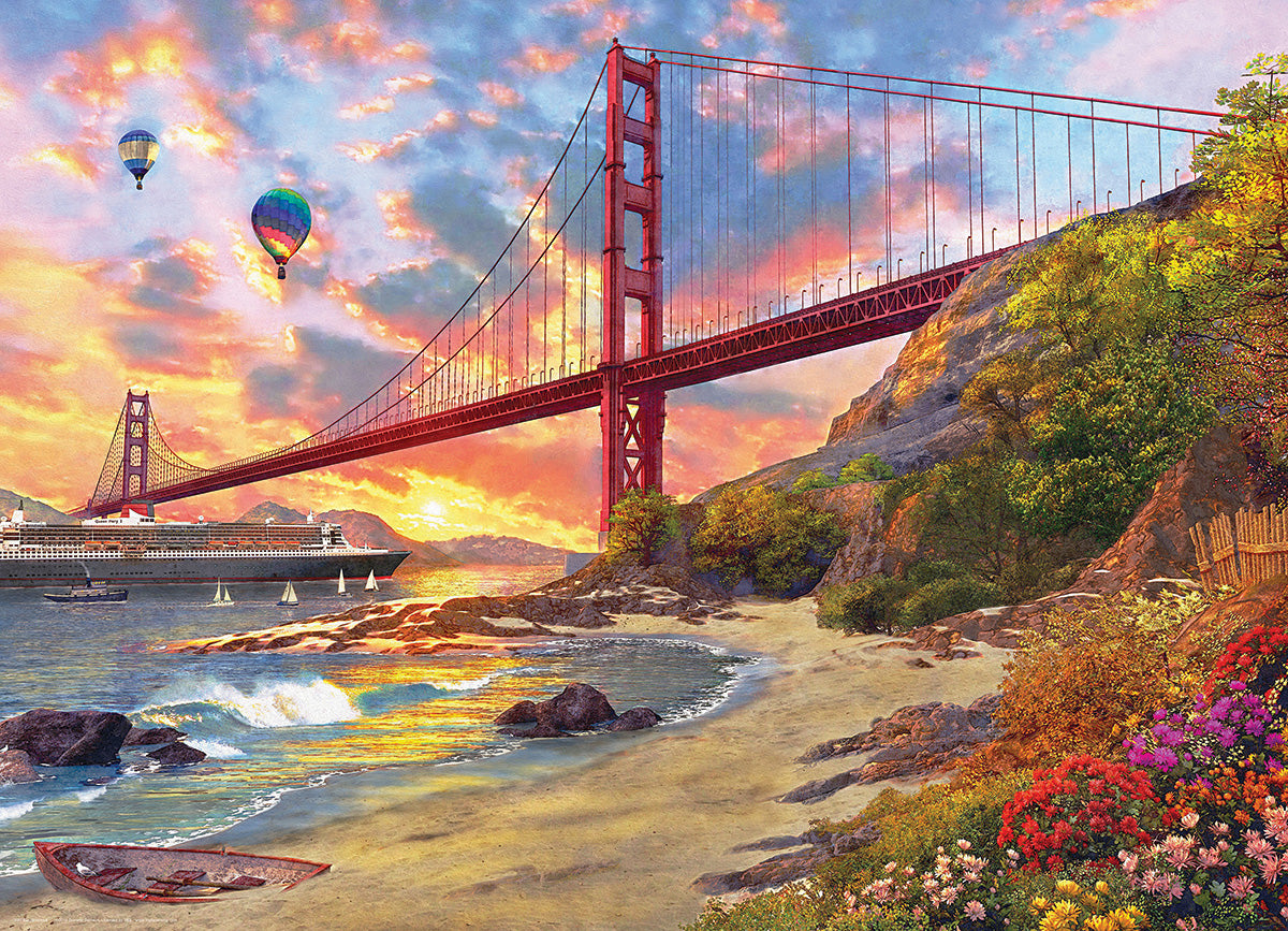 Sunset at Baker Beach California 1000pc Puzzle