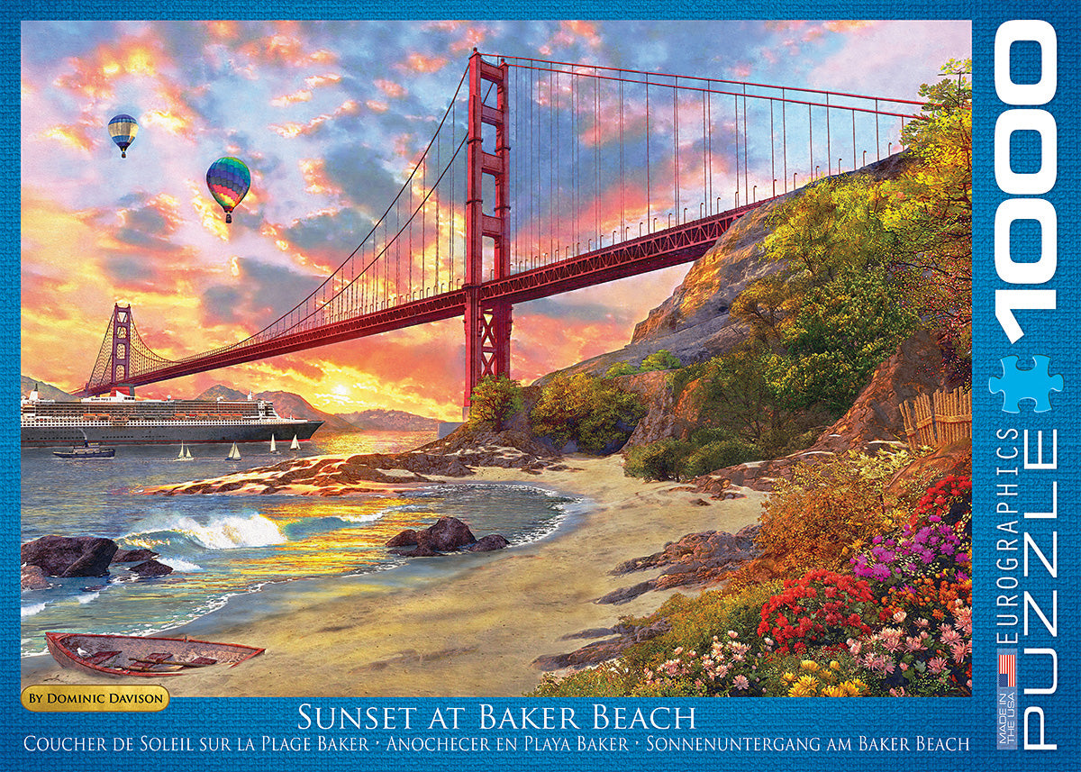 Sunset at Baker Beach California 1000pc Puzzle